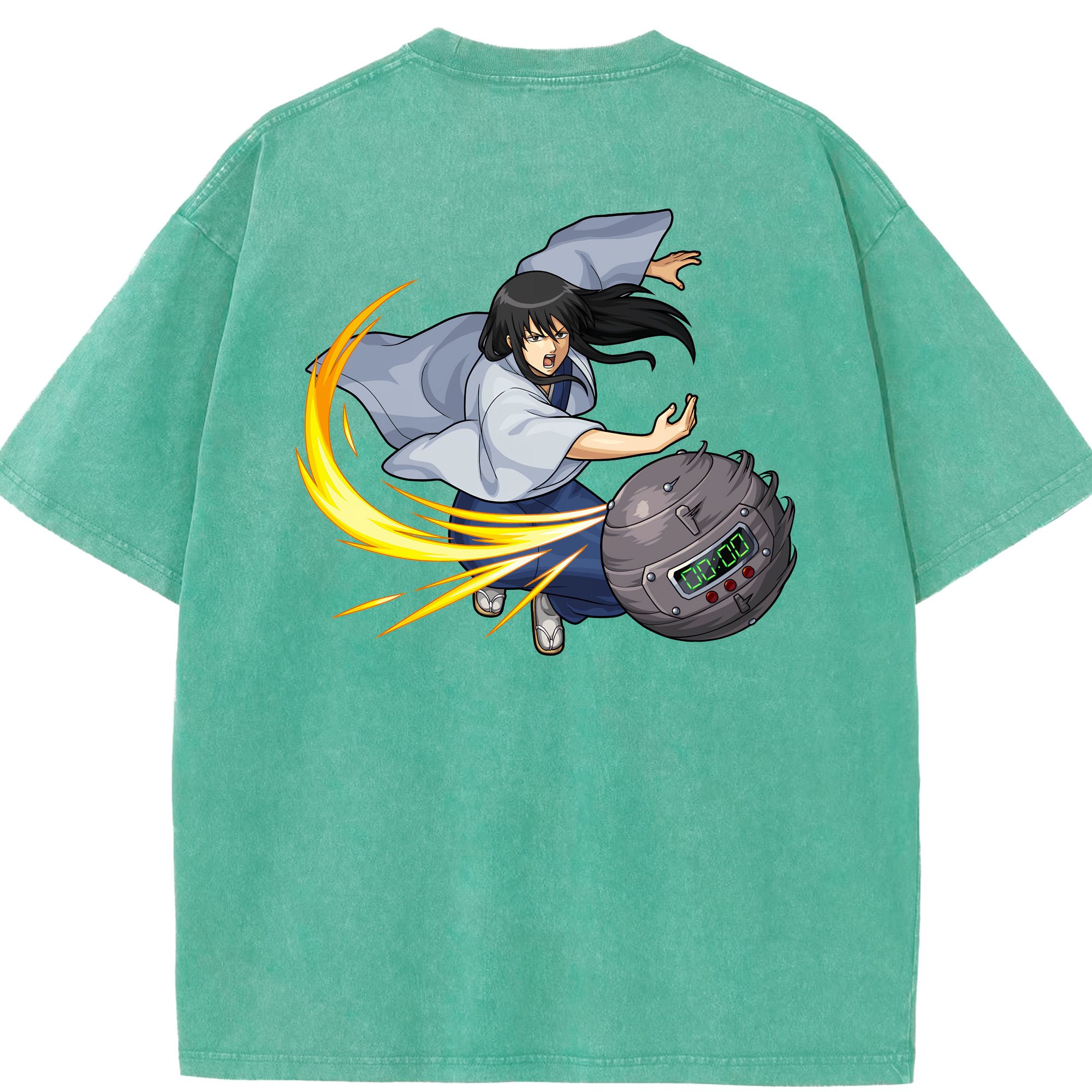 （画像用） ぎんたま 坂田銀時（さかたぎんとき） 神楽 志村新八（しむら しんぱち） GINTAMA Sakata Gintoki Kagura Shimura Shinpachi 綿100% ヴィンテージ風 半袖Tシャツ（背面プリント）